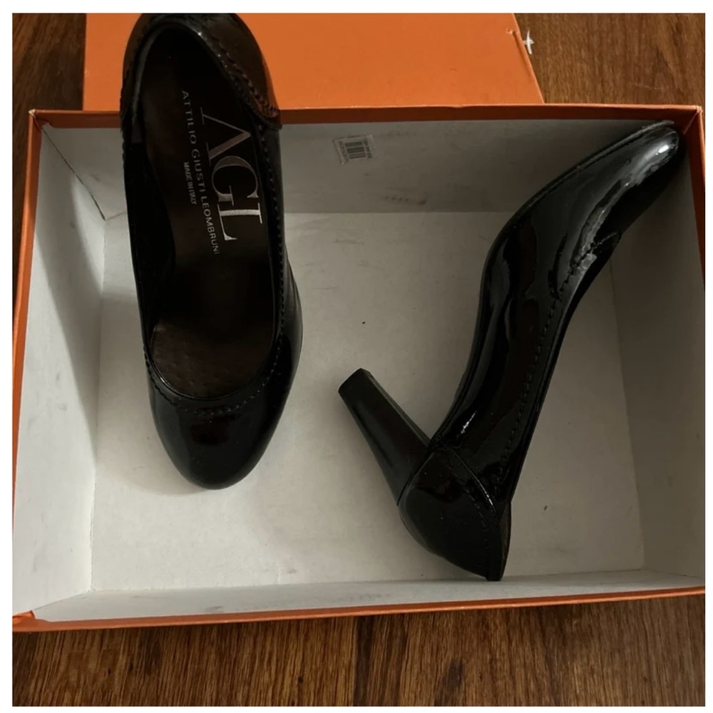 AGL Glossy Black Patent Heels